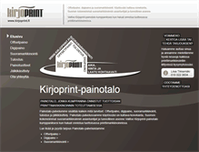 Tablet Screenshot of kirjoprint.fi